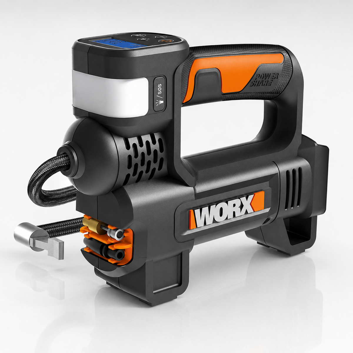 WORX Portable Air Pump Inflator Cordless 4-In-1 20V